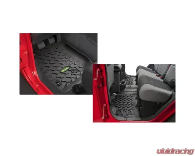 Quadratec Ultimate All Weather Floor Liners Front & Rear Jeep Wrangler Unlimited 4-Door JK 2014-2018 - 14254 0305